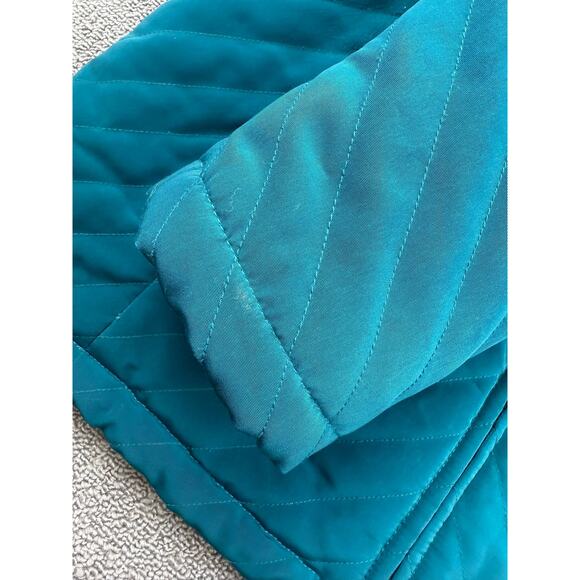 White Stag Women's Small Quilted Puffer Jacket With Faux Fur Trim Hood - Picture 13 of 13